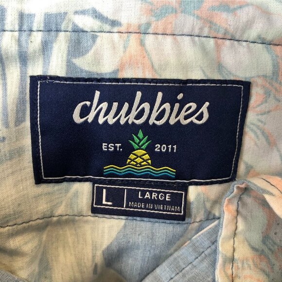 Chubbies Mens Chino Pants Large Gray Casual Straight Drawcord Elastic Waist - Picture 3 of 16